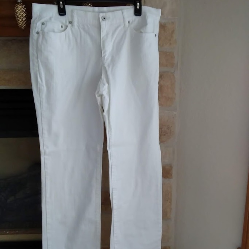 Liz & Co White Stretch Jeans